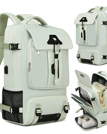 Moderner Daypack-Rucksack mint Schuhfach