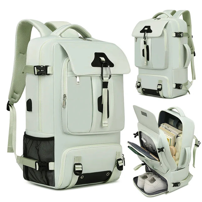 Moderner Daypack-Rucksack mint Schuhfach