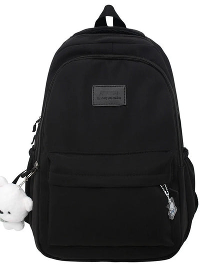 Leichter Uni-Rucksack Damen mit Anhänger