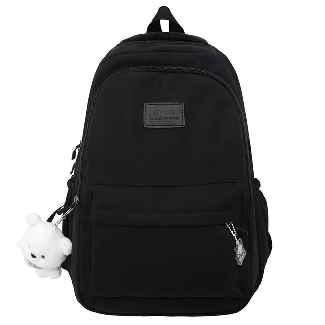 Leichter Uni-Rucksack Damen mit Anhänger