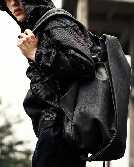Design-Rucksack Tropfenform 17 Zoll grau