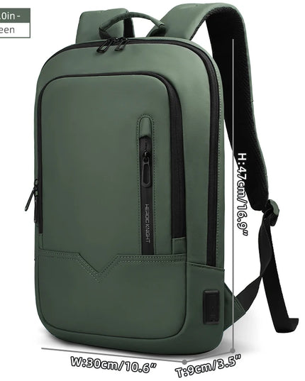 Slim Rucksack grau 15 und 17 Zoll