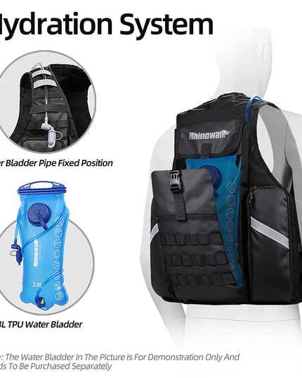 Fahrrad-Weste Rucksack MOLLE tactical