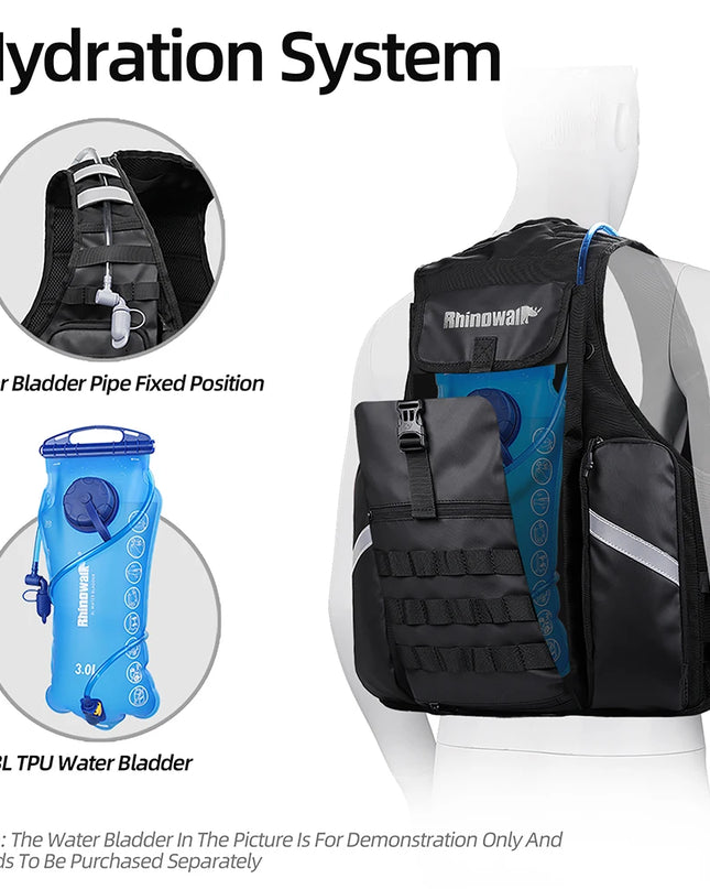 Fahrrad-Weste Rucksack MOLLE tactical