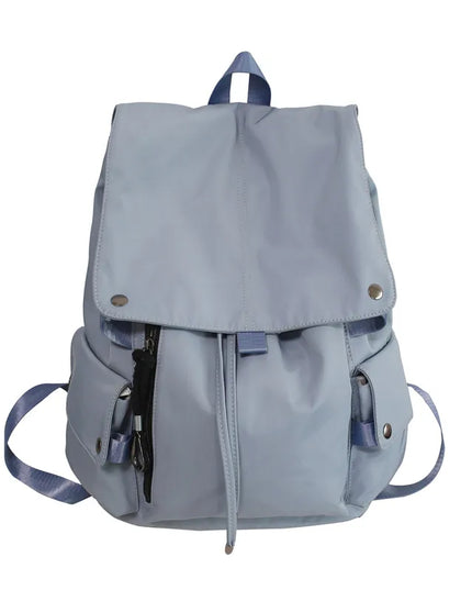 Grosser Nylon-Rucksack Kordelzug rot schwarz