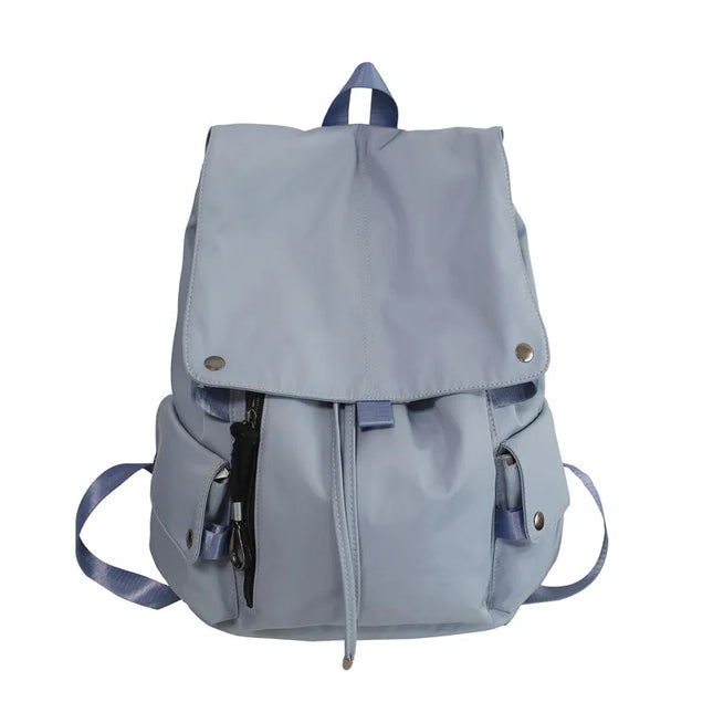 Grosser Nylon-Rucksack Kordelzug rot schwarz