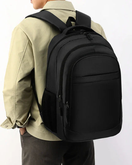 Klassischer Rucksack 15 Zoll schwarz