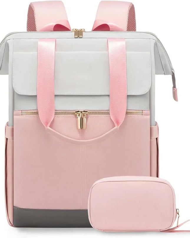 Eleganter Damen-Rucksack creme mit Organizer