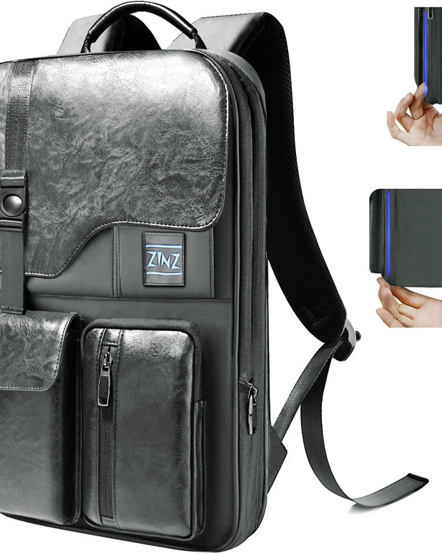Laptop Rucksack 15.6 Zoll – Slim & Erweiterbar, Business & Reise
