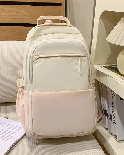 Pastellfarbener Uni-Rucksack Damen