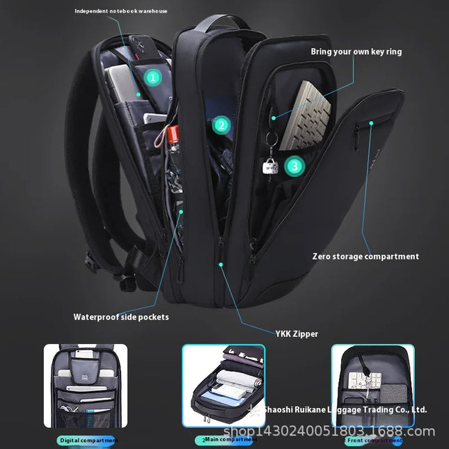 Laptop Rucksack 15.6 Zoll – Fenruien Slim Business Rucksack