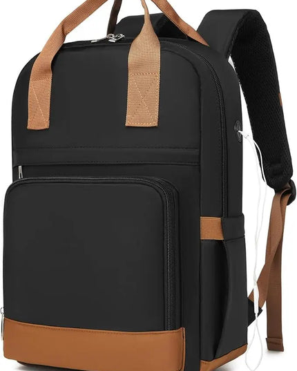 Damen-Rucksack 15.6 Zoll mit Lederakzenten
