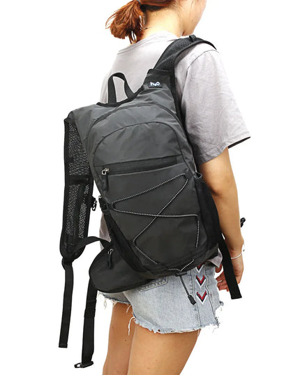 Vollreflektierender Rucksack silber Nacht