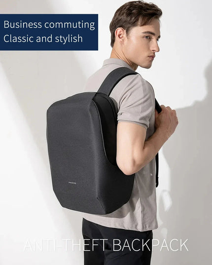 Nahtloser Anti-Diebstahl Rucksack grau