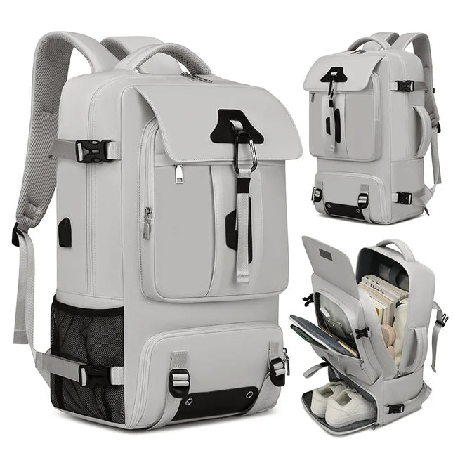 Moderner Daypack-Rucksack mint Schuhfach