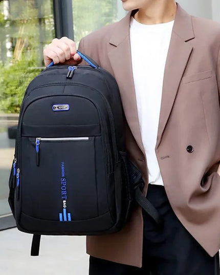 Slim Rucksack Herren mit USB und Fächern