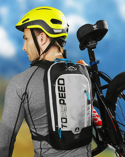 Outdoor-Rucksack neongruen Trinkblase