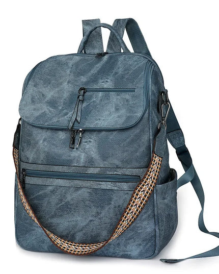 Stilvoller Damen-Rucksack 15 Zoll PU braun