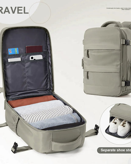 Reise-Rucksack 40x30x20 mit 180-Grad-Klappe