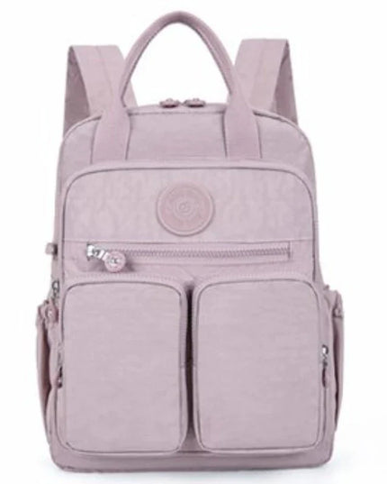 Kleiner Damen-Rucksack gelb Crinkle-Nylon
