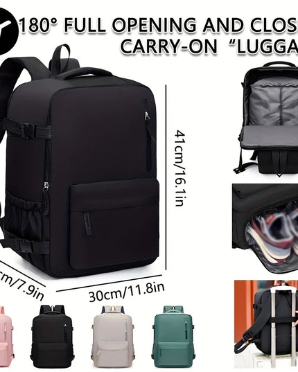 Leichter Reise-Rucksack Schuhfach 180 Grad