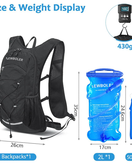Leichter Fahrrad-Rucksack 20L Trinkblase