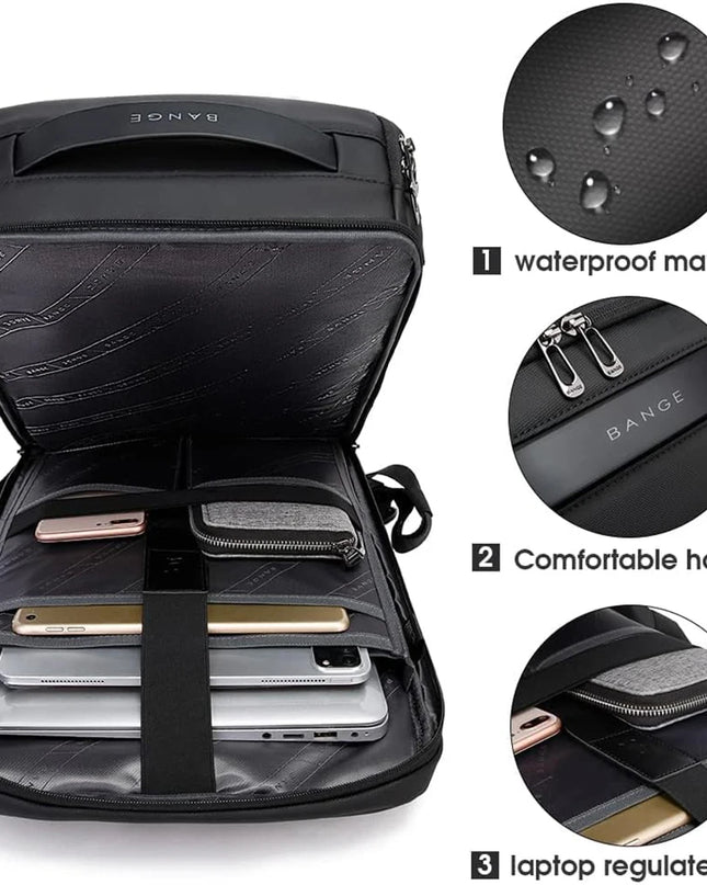 Laptop Rucksack Herren 15.6 Zoll - BANGE Business Rucksack