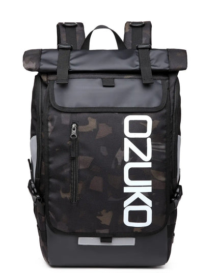 Sportlicher Rolltop-Rucksack farbig