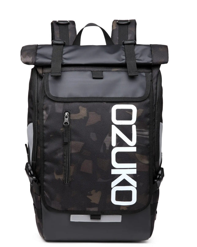 Sportlicher Rolltop-Rucksack farbig