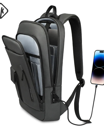 Laptop Rucksack 15.6 Zoll Herren mit USB-Port – HK Slim