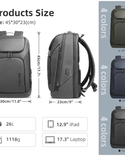 Laptop Rucksack 17 Zoll Business – HK Travel Business Backpack