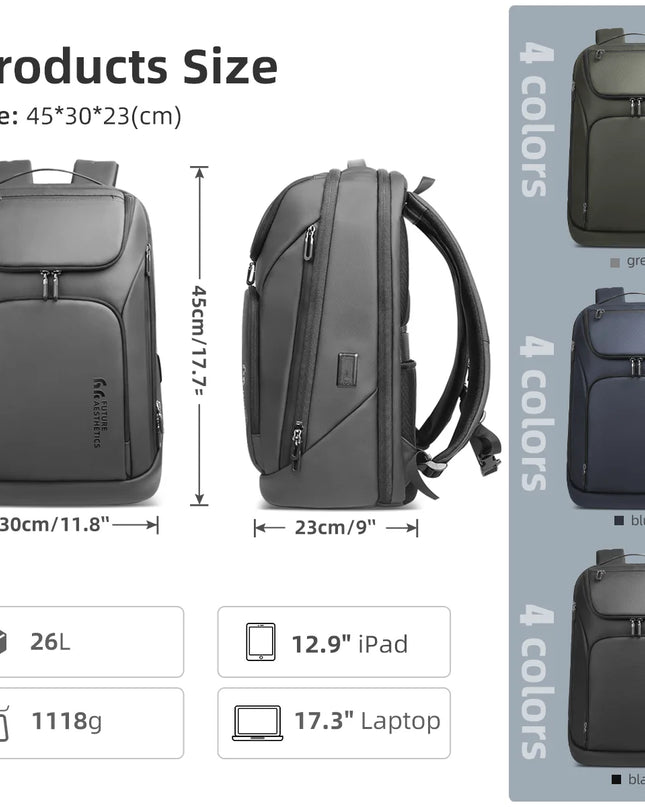 Laptop Rucksack 17 Zoll Business – HK Travel Business Backpack