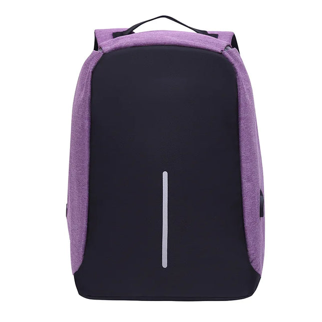 Zweifarbiger Anti-Diebstahl Rucksack USB