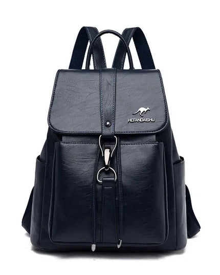 Damen PU-Rucksack burgund mit Kordelzug