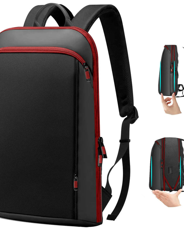 Slim Rucksack erweiterbar Anti-Diebstahl