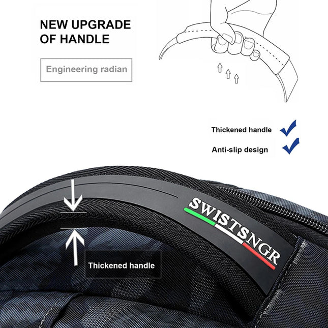 Hardshell Rucksack mit TSA-Schloss
