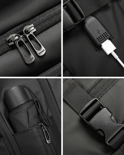 Laptop Rucksack Herren BANGE – Wasserdicht, 15.6 Zoll, USB