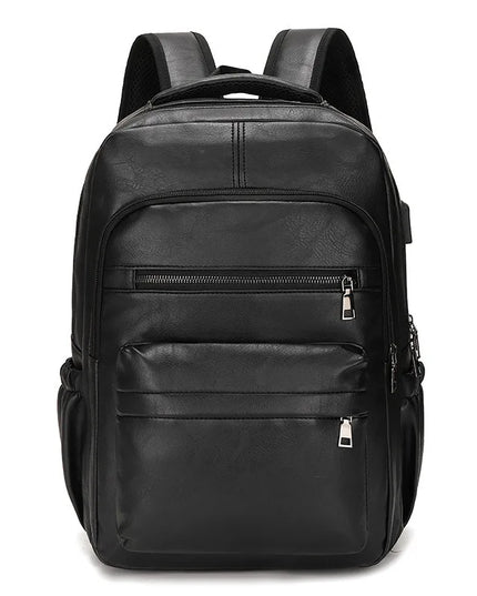 Leder-Rucksack Herren mit USB-Port