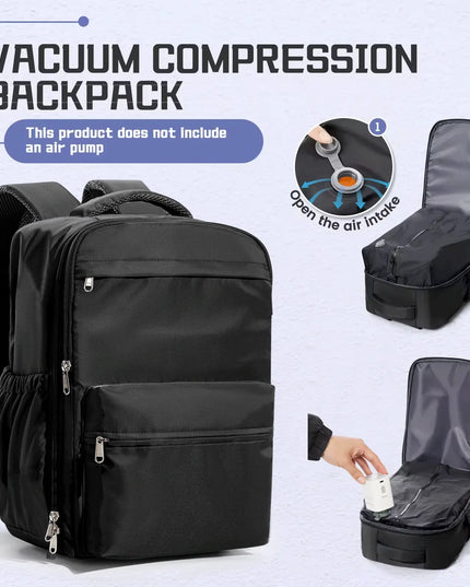 Reise-Rucksack mit Vakuum-Kompression
