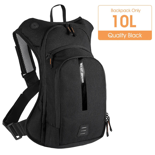 Kompakter Fahrrad-Rucksack 10L Trinkblase