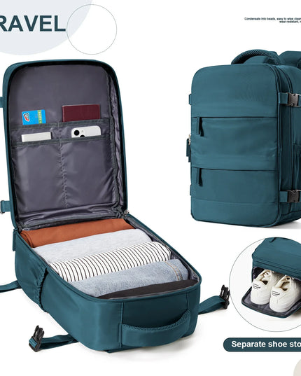 Reise-Rucksack 40x30x20 mit 180-Grad-Klappe