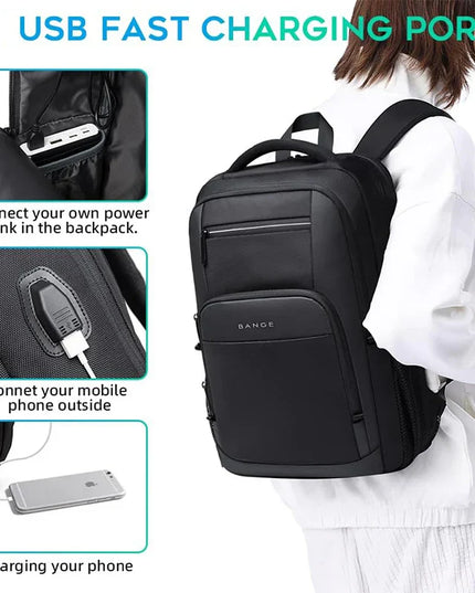 Laptop Rucksack Herren BANGE Leicht & Wasserdicht 15.6 Zoll
