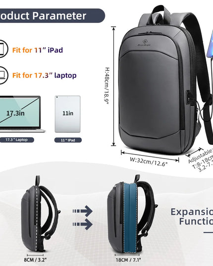 Business Rucksack 17 Zoll erweiterbar