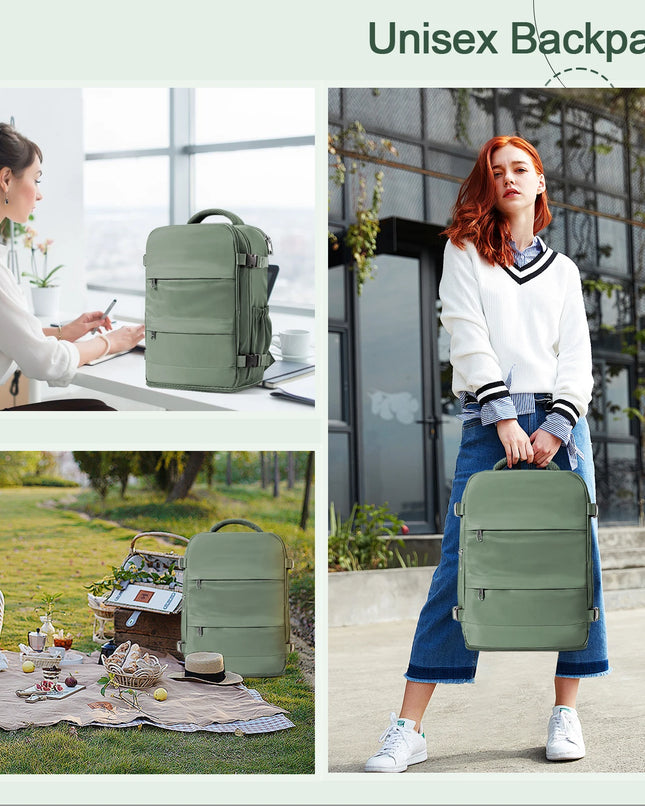 Reise-Rucksack 40x30x20 mit 180-Grad-Klappe