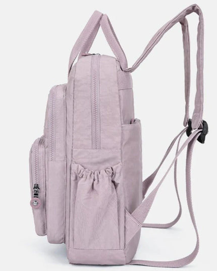 Kleiner Damen-Rucksack gelb Crinkle-Nylon