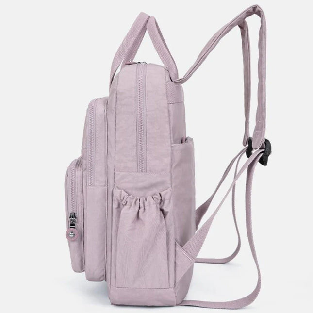 Kleiner Damen-Rucksack gelb Crinkle-Nylon