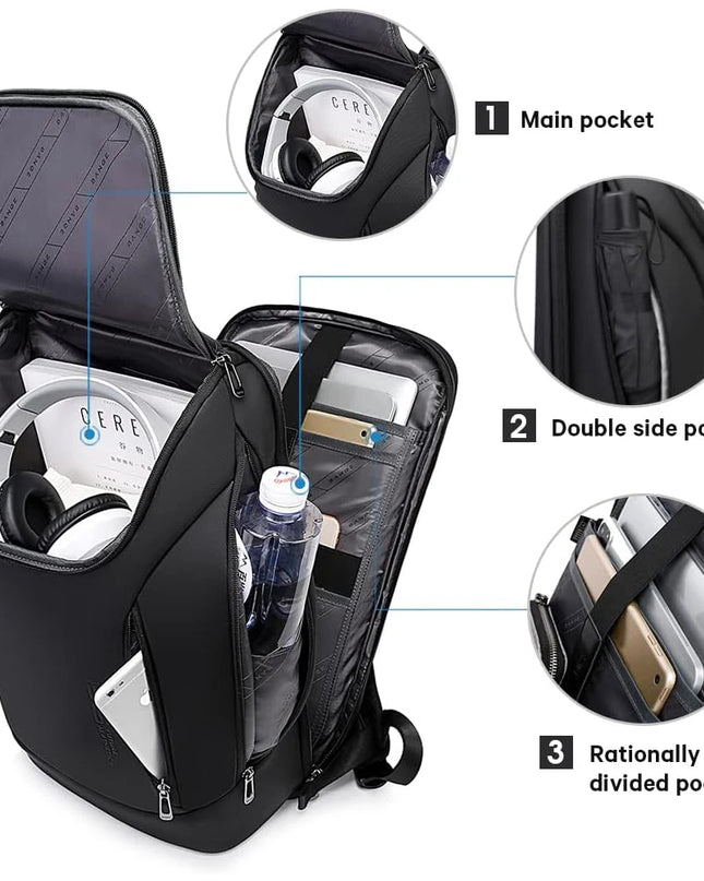 Laptop Rucksack Herren 15.6 Zoll - BANGE Business Rucksack