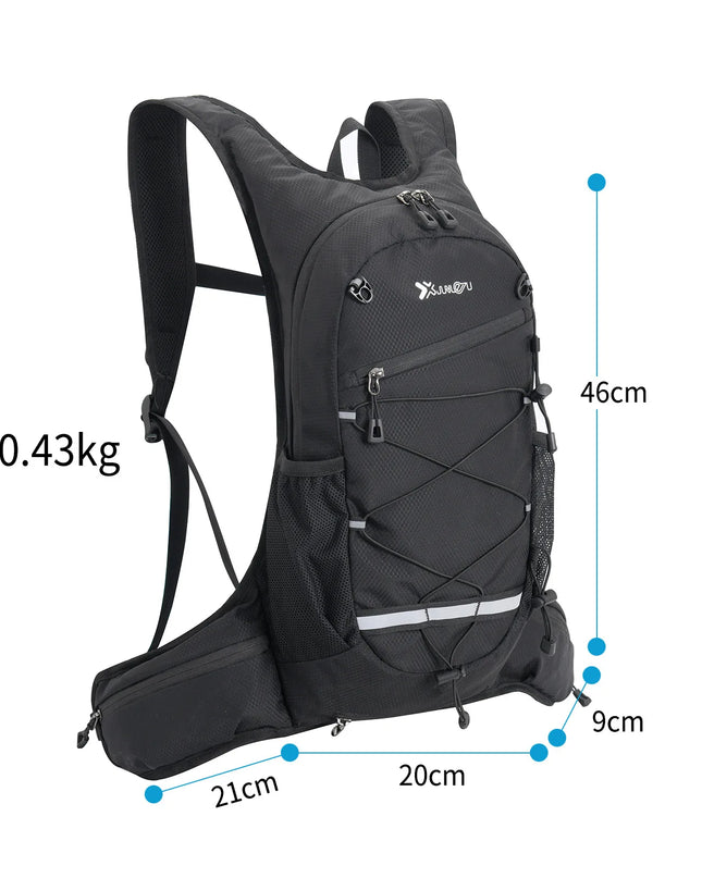 Wasserdichter Alltags-Rucksack robust schwarz