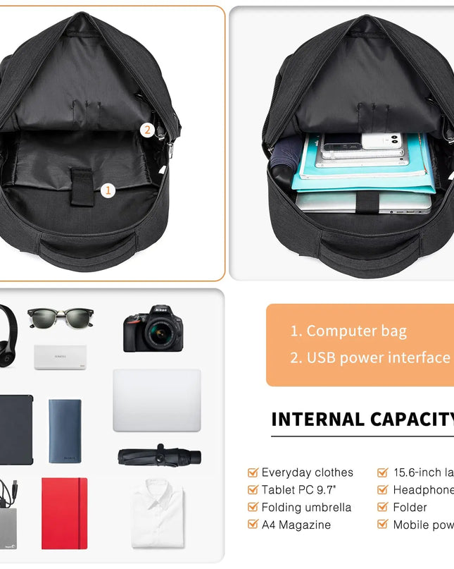 KONO Business-Rucksack DE-Lager meliert