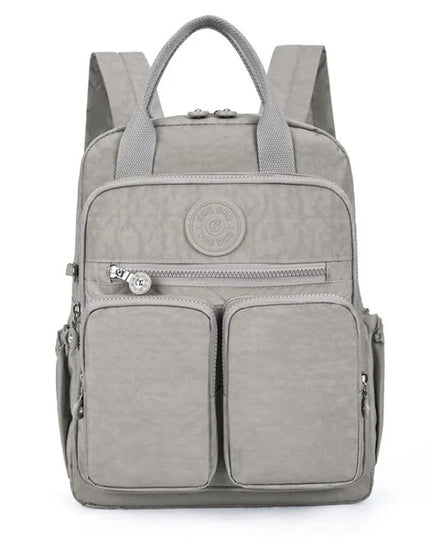 Kleiner Damen-Rucksack gelb Crinkle-Nylon
